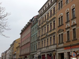 Typical street in the Neustadt, Dresden