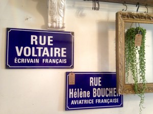 Vintage French signs